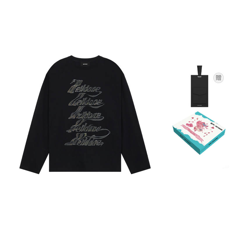 WE11DONE WE11DONE logo-print long-sleeved T-shirt