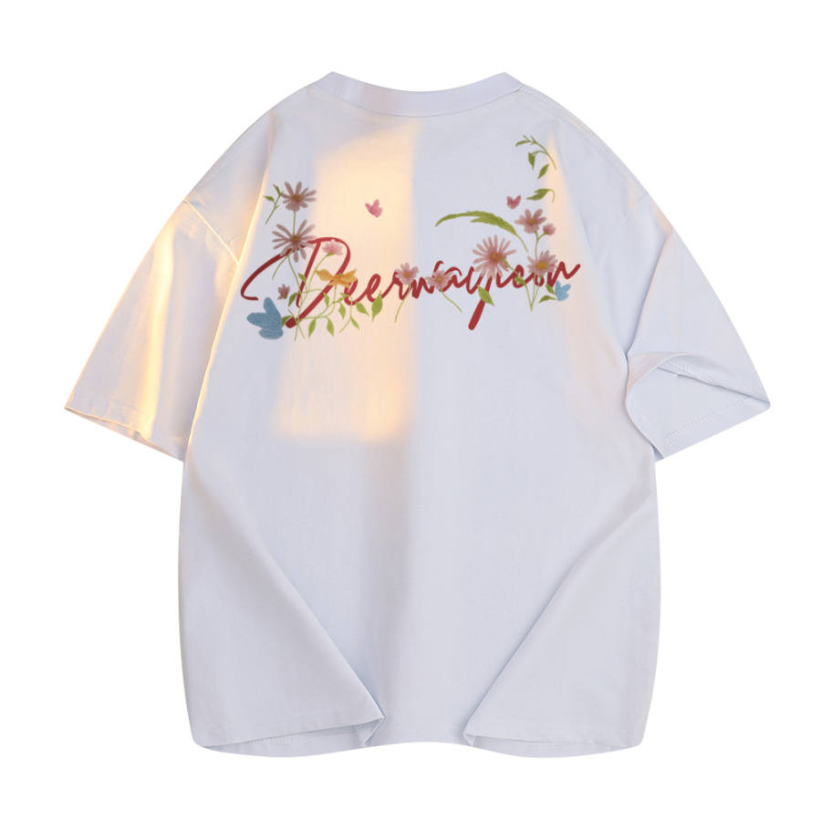 DEERWAY T Shirts Unisex Crew Neck Moderate Straight Fit