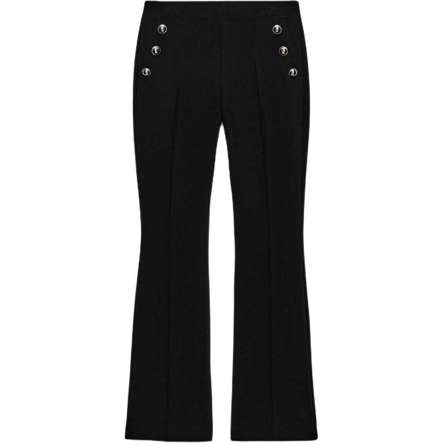 ZARA Casual Pants Women's Black Moderate Flared Pants