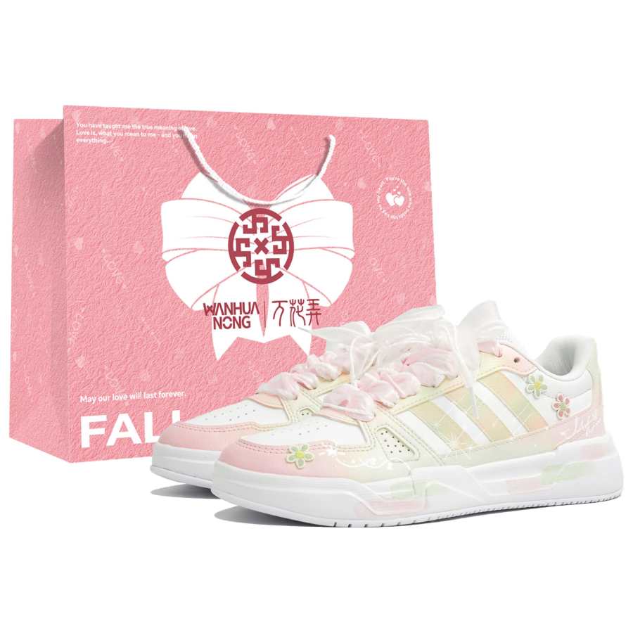 Adidas Adidas LITE BALLER Slip Resistant Abrasion Resistant Low top Skateboard Shoes Women's White