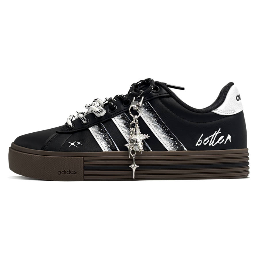 Adidas Adidas Daily 4.0 Moon And Stars, First Day Culture V Slip Resistant Abrasion Resistant Low top Skateboard Shoes Unisex