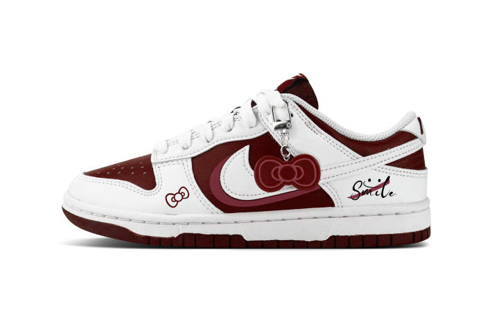 Nike Nike Dunk Slip Resistant Lightweight Low top Skateboard Shoes Unisex White Red
