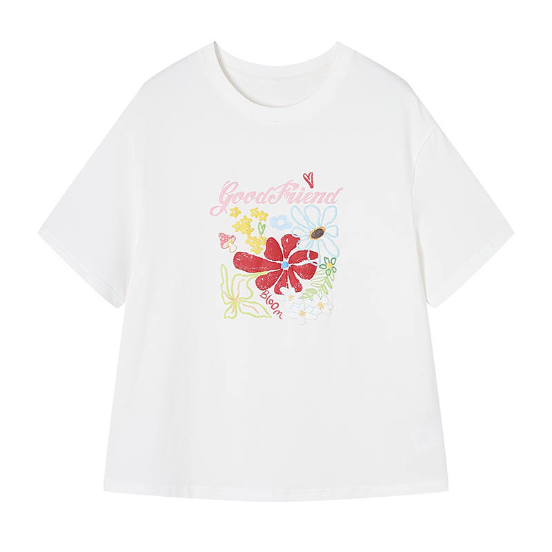 XIANGYING T Shirts Women's Crew Neck Thin