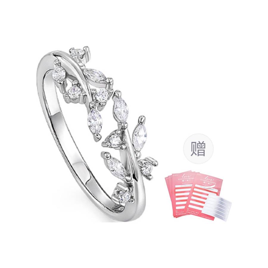 KADER 925 Sterling Silver Synthetic Cubic Zirconia Rings Unisex