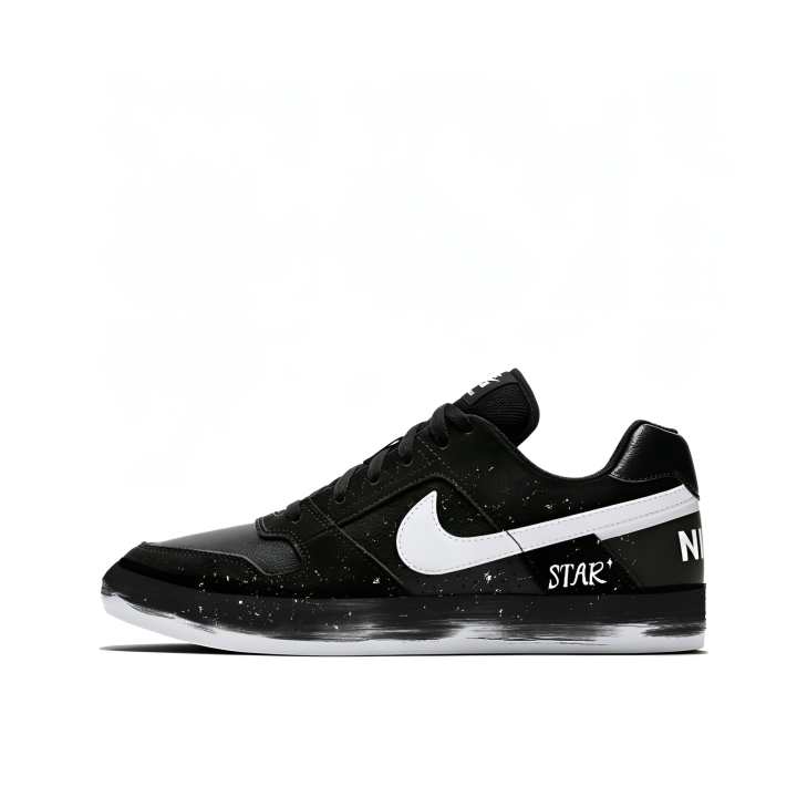 Nike Nike SB Delta Slip Resistant, Abrasion Resistant, Lightweight Low top Skateboard Shoes Unisex Black White