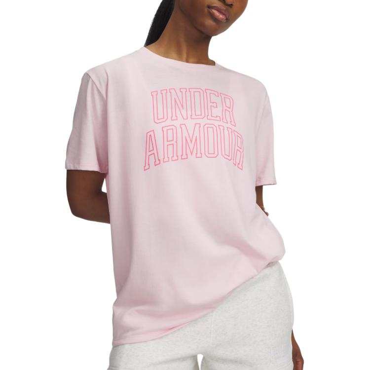 Under Armour T Shirts Women's Pink Beauty Crew Neck