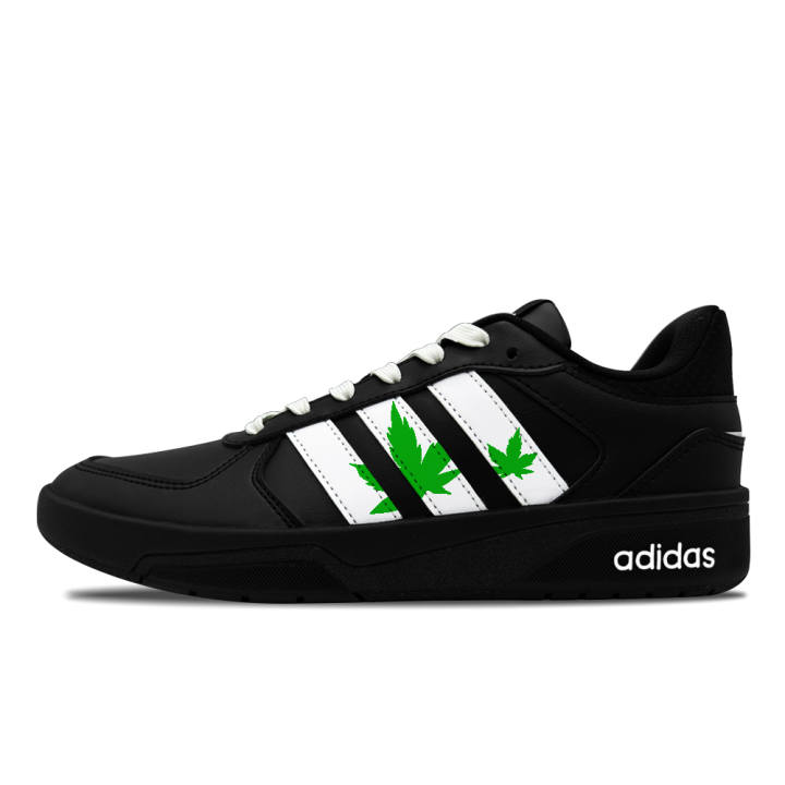Adidas Adidas COURTBEAT White Maple Night Shadow 2 Synthetic Leather Low top Skateboard Shoes Unisex Black