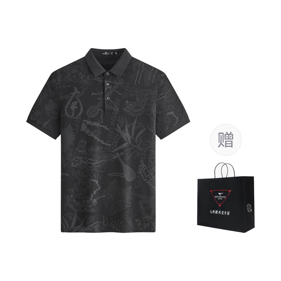 SEPTWOLVES Polo Shirt Bag Polo Shirt Men's