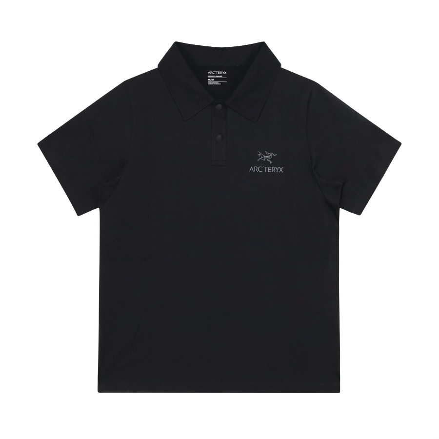 Arcteryx T Shirts Unisex Black/Black Lapel Thin Straight Fit