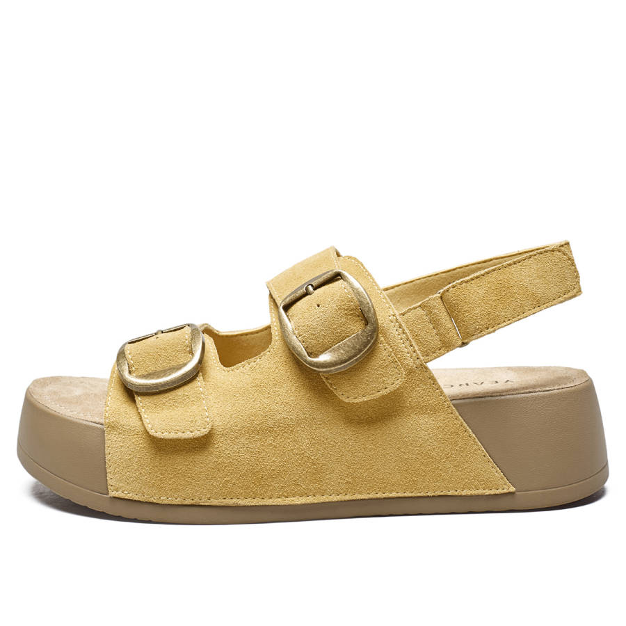 YEARCON YEARCON Cow Split Leather Beach Sandals Women's