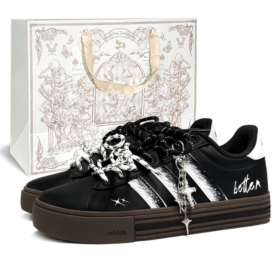 Adidas Adidas Daily 4.0 Shopping Bag, Lunar Month Star, First Day Culture V Slip Resistant Abrasion Resistant Low top