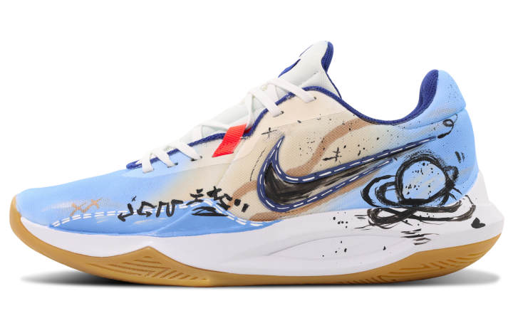 Nike Nike Precision 6 Fabric Low top Basketball Shoes Men's Blue