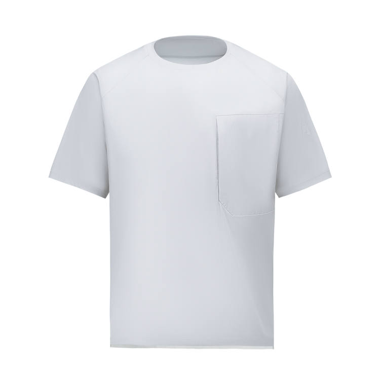 DESCENTE DESCENTE BLEU T Shirts Men's Crew Neck Thin