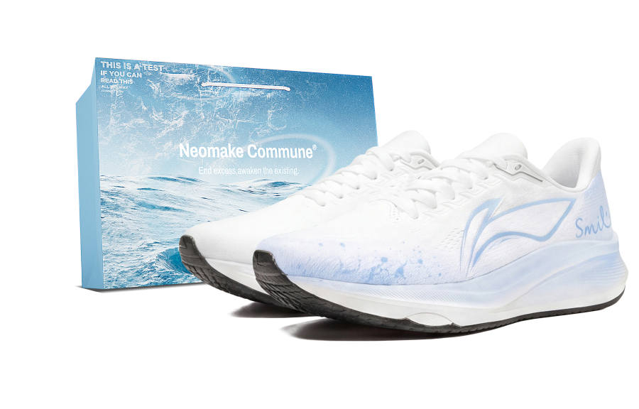 Li-Ning Li Ning Red Hare 9 Cushioning Abrasion Resistant Breathable Low top Casual Running Shoes Men's White
