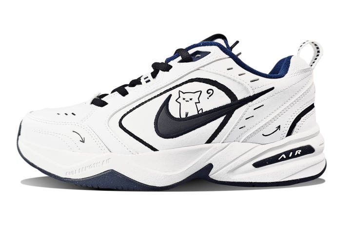 Nike Nike Air Monarch 4 Thoughtful Kitten Low top Chunky Sneakers Unisex Black White