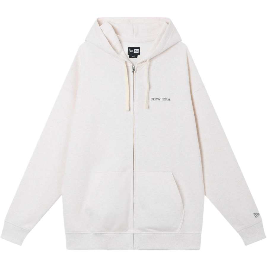 New Era Sweatshirts Unisex Ecru Hooded Non Detachable Moderate Other