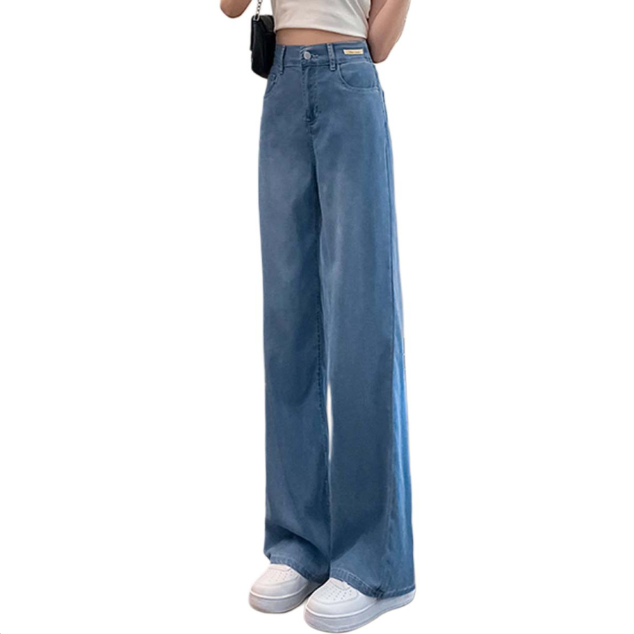 Tonlion Jeans Women's Medium Blue Thin Straight Fit Pants
