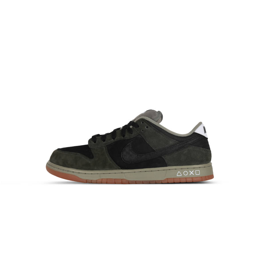 Nike Nike Dunk SB Archive Suede Coverage Cushioning Abrasion Resistant Low top Skateboard Shoes Unisex Black Green