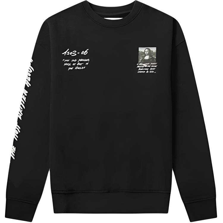 OFF-WHITE OFF WHITE Monalisa Graphic Print Sweatshirt