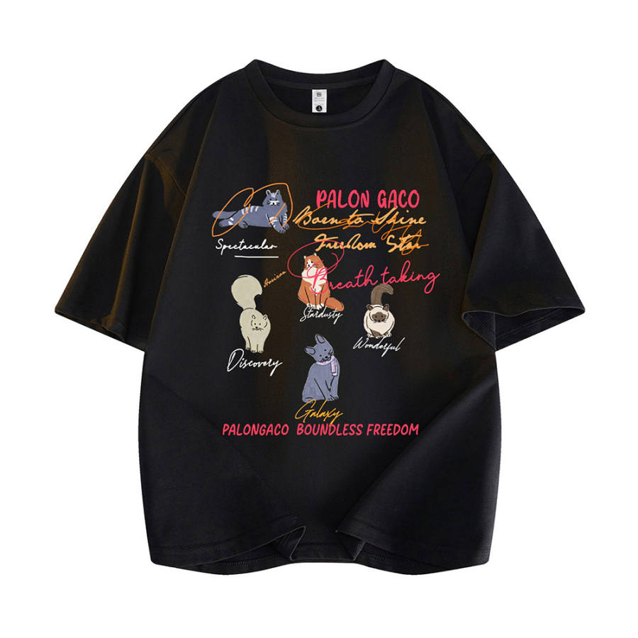 PAL ONGACO T Shirts Unisex Crew Neck Thin Straight Fit
