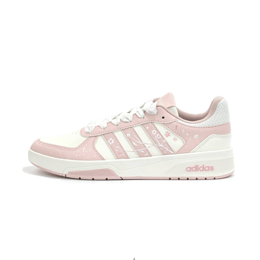 Adidas Adidas COURTBEAT Skateboard Shoes Unisex Low Top Pink/White/Beige
