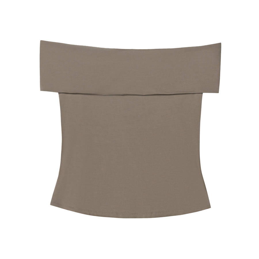 Levis T Shirts Women's Brown Boat Neck