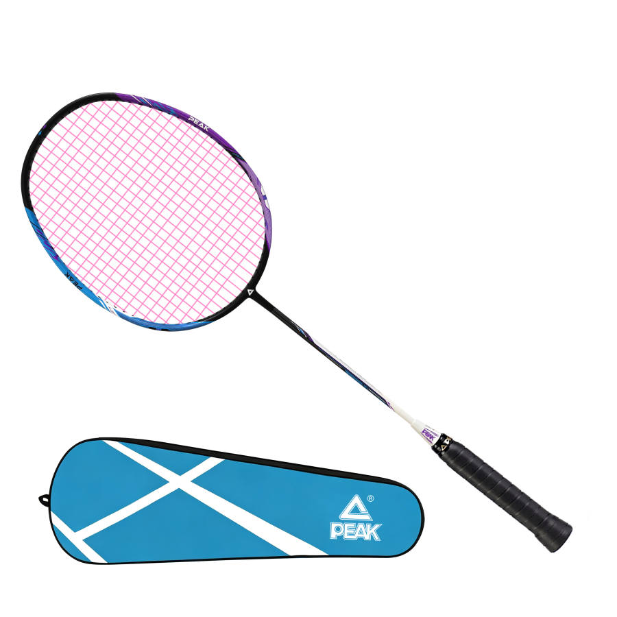 PEAK Halberd K80 Full Carbon Badminton Rackets Offensive Type Heavy Head, Stiff Shaft Entry level 675mm Unisex 4UG5