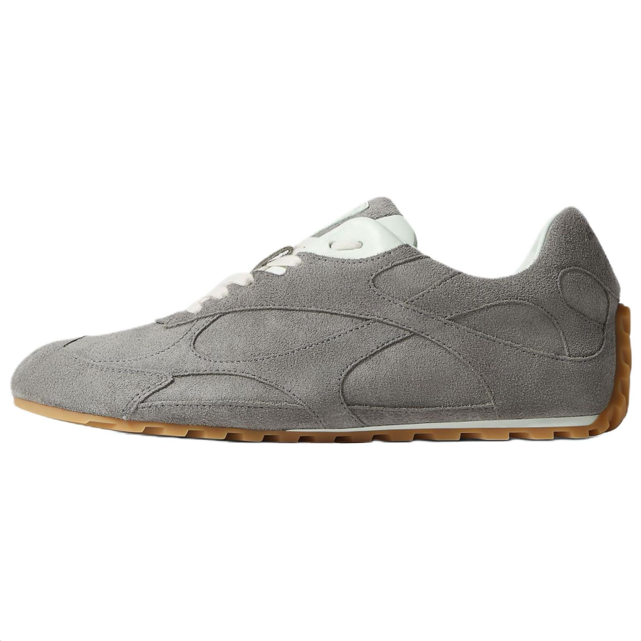 Bottega Veneta Orbit Flash Suede Low top Casual Shoes Women's Basalt Gray & Glacier Blue
