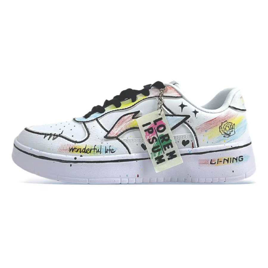 Li-Ning Li Ning Floating Boat Cushioning Lightweight Breathable Low top Skateboard Shoes Men's