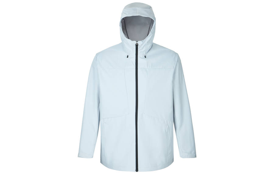 ANTA Jackets Men's Morning Gray Blue Hooded Non Detachable Moderate Other