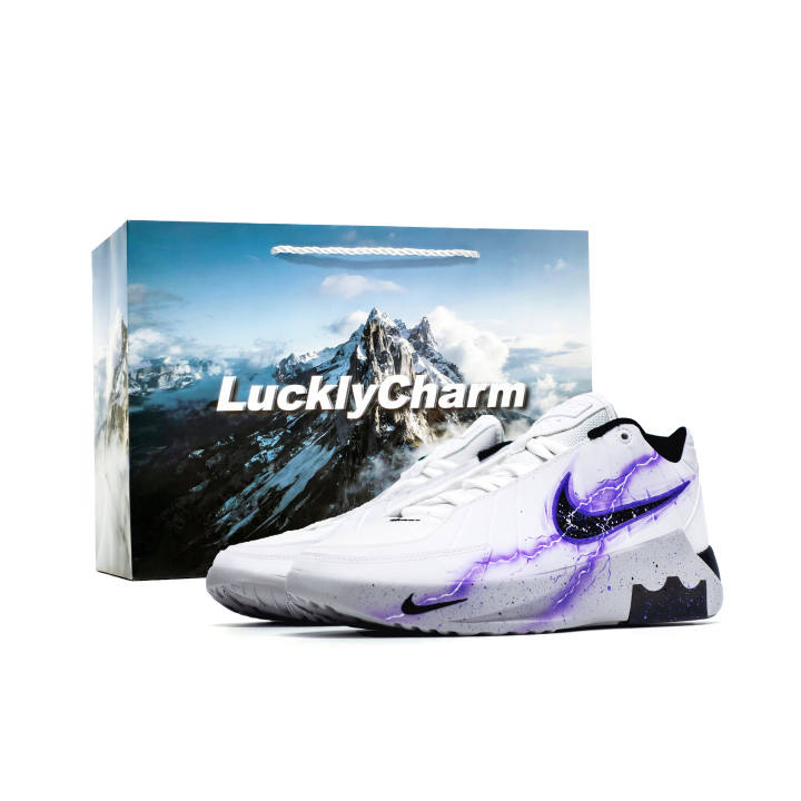 Nike Nike LEBRON WITNESS IX Purple Lightning, Shopping Bag Cushioning Slip Resistant Abrasion Resistant Mid top React X Foam