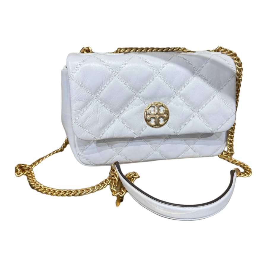 TORY BURCH Willa Goatskin Crossbody Bags Small Women's White