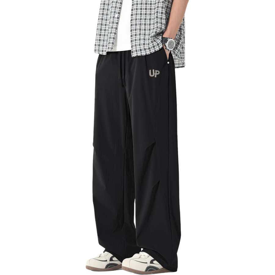 Tonlion Casual Pants Unisex Thin Parachute Pants