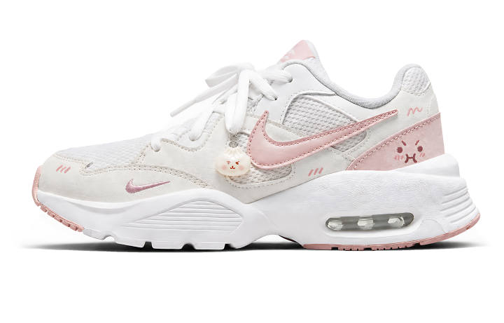 Nike Nike Air Max Fusion Mesh Cushioning Breathable Low top Running Shoes Women's Pink White