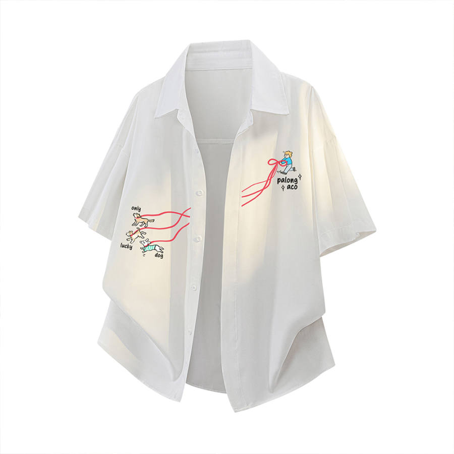 PAL ONGACO Shirts Unisex Lapel Thin Shirt