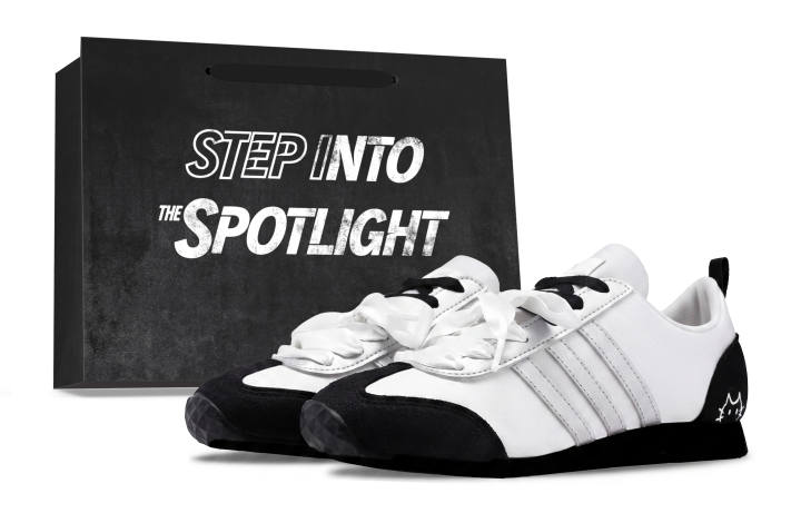 Adidas Adidas VS JOG 2.0 Dear Kitten Fabric Lightweight Breathable Low top German Army Trainers Unisex Black White