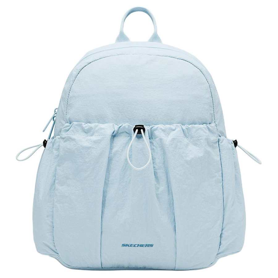 Skechers Skechers Solid Color Versatile Backpack Unisex Braised Salted Blue