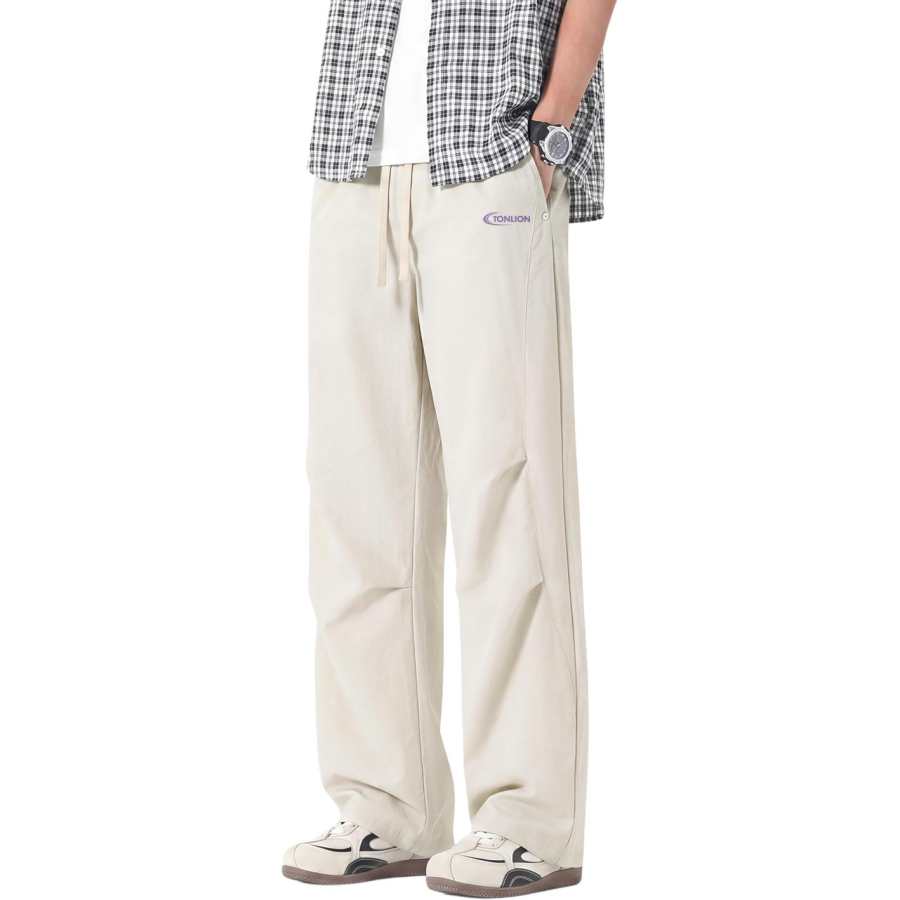 Tonlion Casual Pants Unisex Thin Parachute Pants