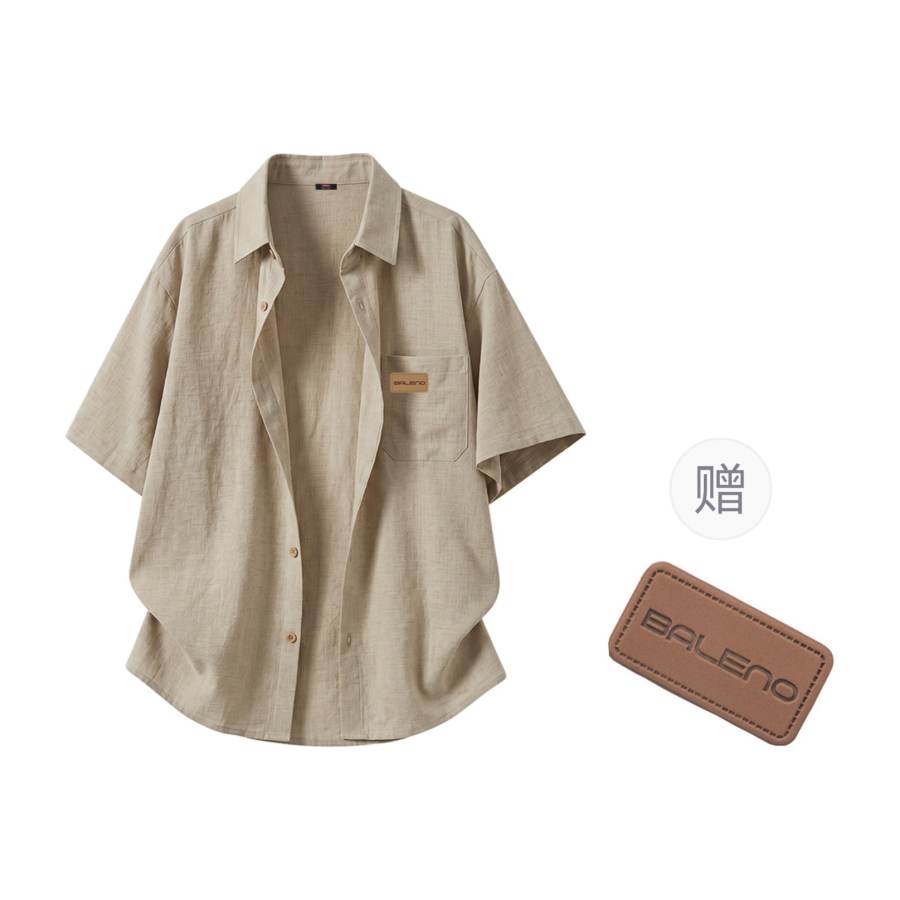 BALENO BALENO Shirts Unisex Lapel Thin Shirt