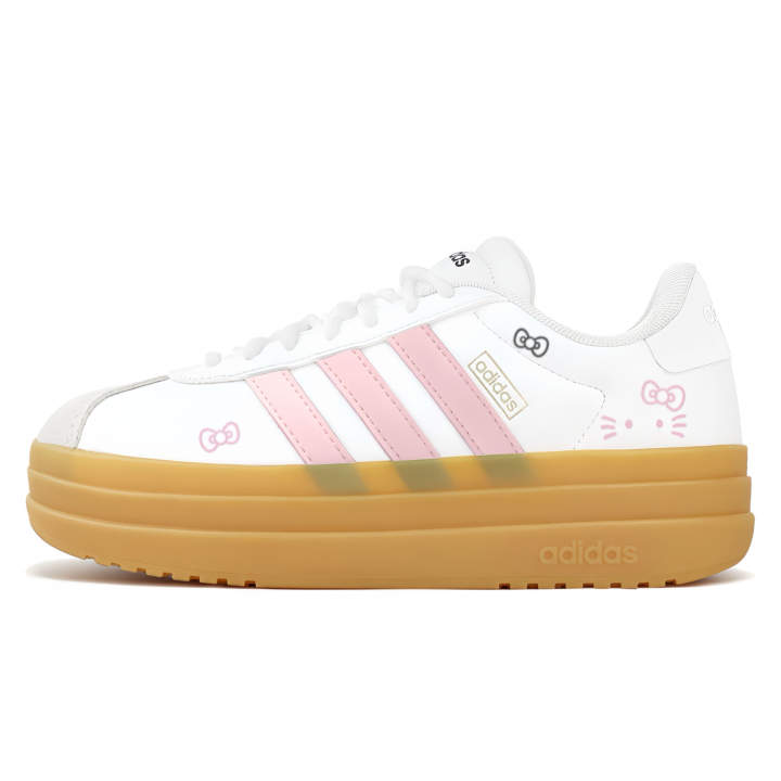 Adidas Adidas VL Court Bold Kitten Declaration Slip Resistant, Abrasion Resistant, Height Increasing Low top Skateboard Shoes