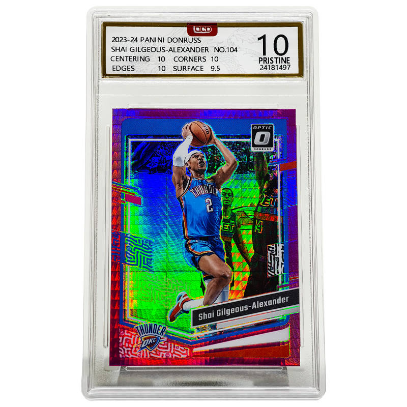 PANINI DONRUSS Alexander Star Cards 23 24 Season, Game Winning Moments Photo Selection Graded Cards 1 Pc