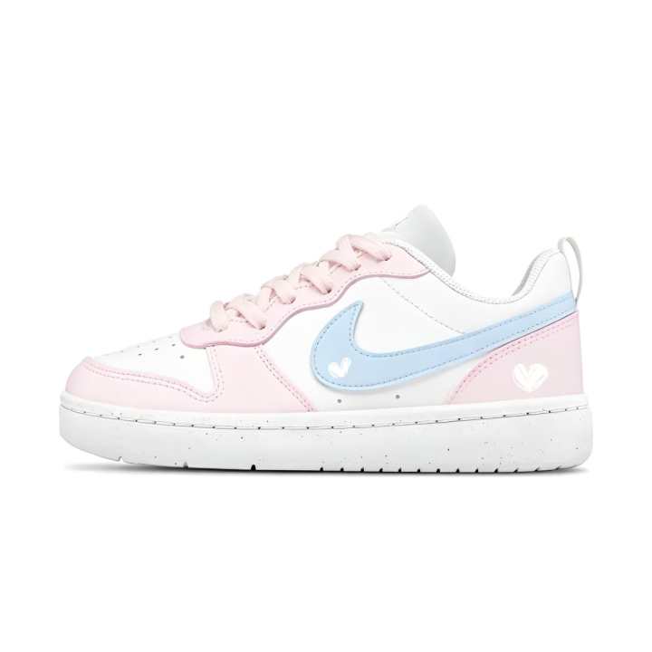 Nike Nike Court Borough Double Heart Love Confession Cushioning Abrasion Resistant Breathable Low top