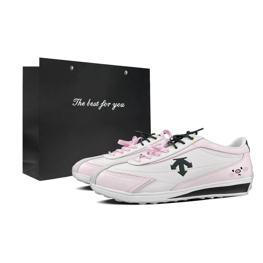 DESCENTE Cron Racer BNK Cherry Blossom Piggy Low top Skateboard Shoes Unisex