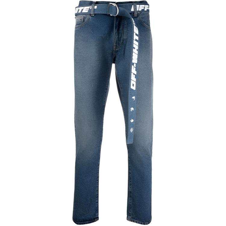 OFF-WHITE OFF WHITE FW21 Jeans Men's Blue Moderate