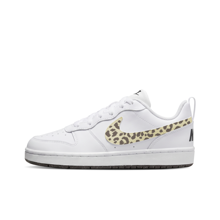 Nike Nike Court Borough Abrasion Resistant Low top Skateboard Shoes Unisex White Yellow
