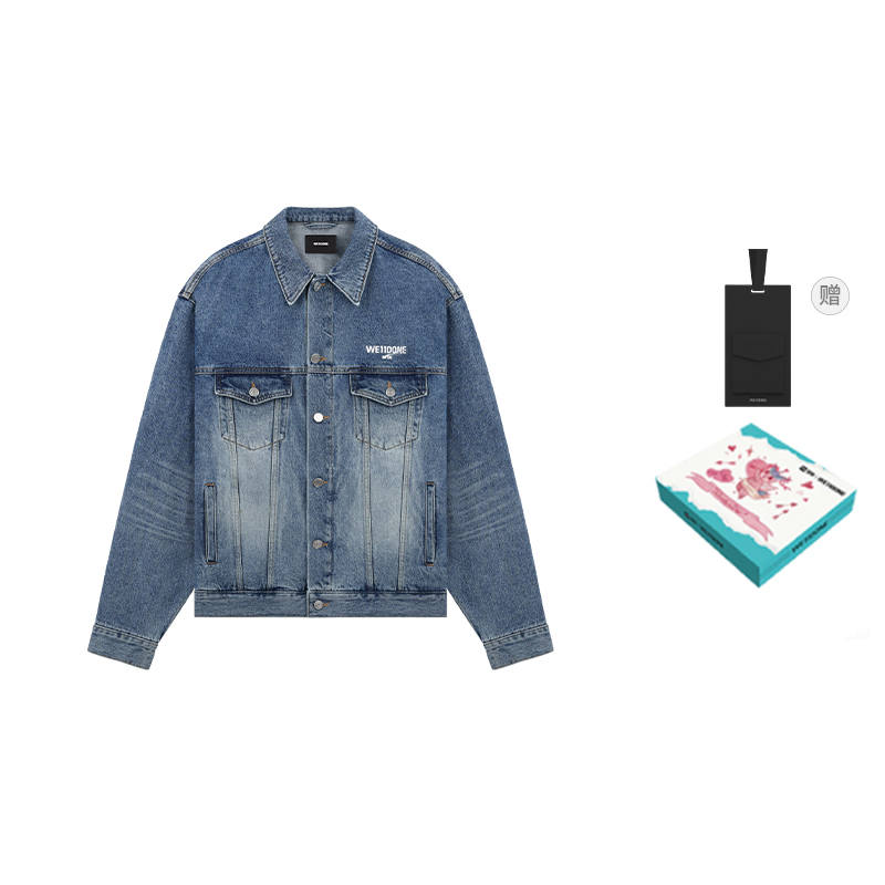 WE11DONE SS23 Denim Jacket Unisex Gift Box Set Included Clothing