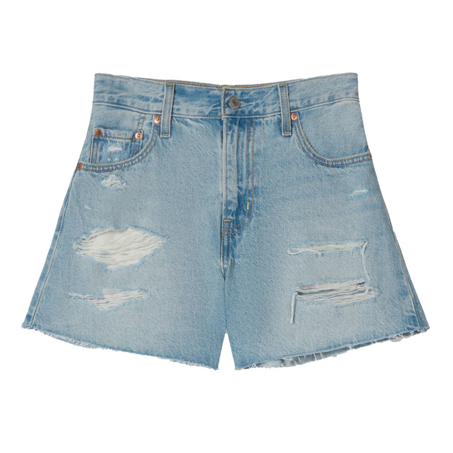 Levis Levis Distressed Ribcage Denim Shorts