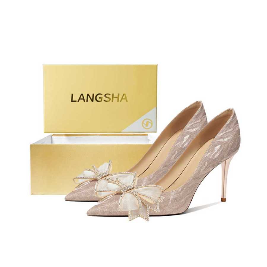 Lanza High Heels Women's Silver Champagne