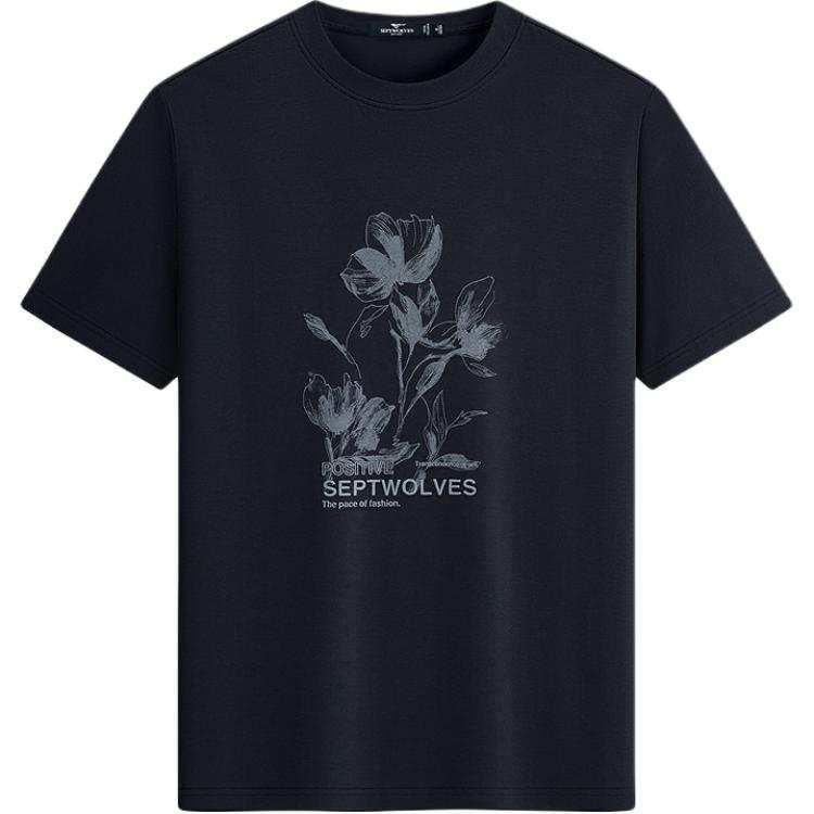SEPTWOLVES SEPTWOLVES T Shirt Men's Navy Blue