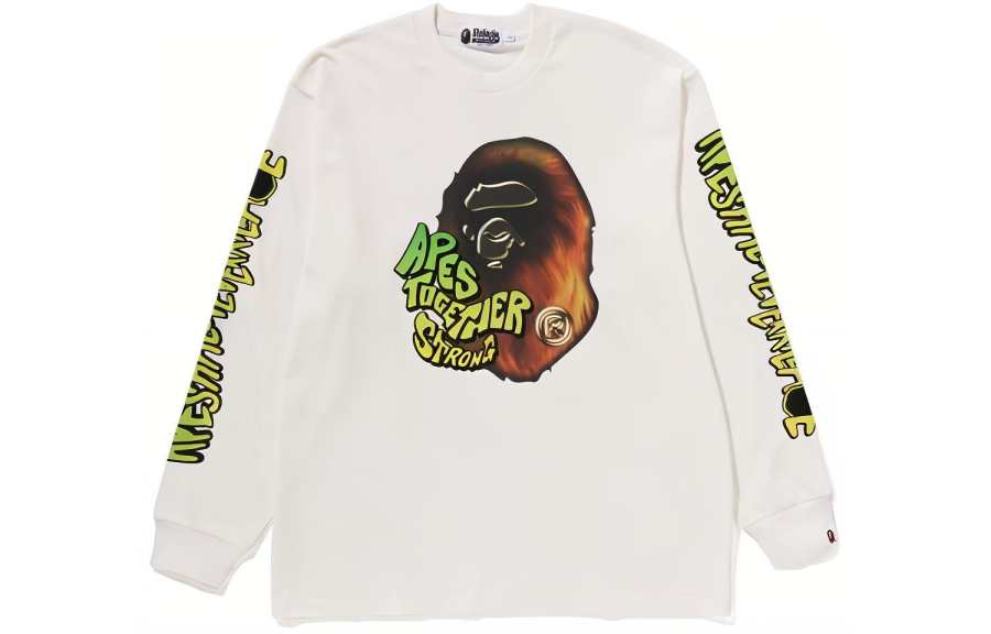 A BATHING APE Bape Sport Graphic L/S Tee